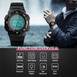 Ceas Barbatesc SKMEI CS904, curea silicon, digital watch, rezistent 3ATM fotografia produsului View 4 S