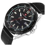 Ceas barbatesc Naviforce CS1221, curea piele, model negru fotografia produsului View 2 S