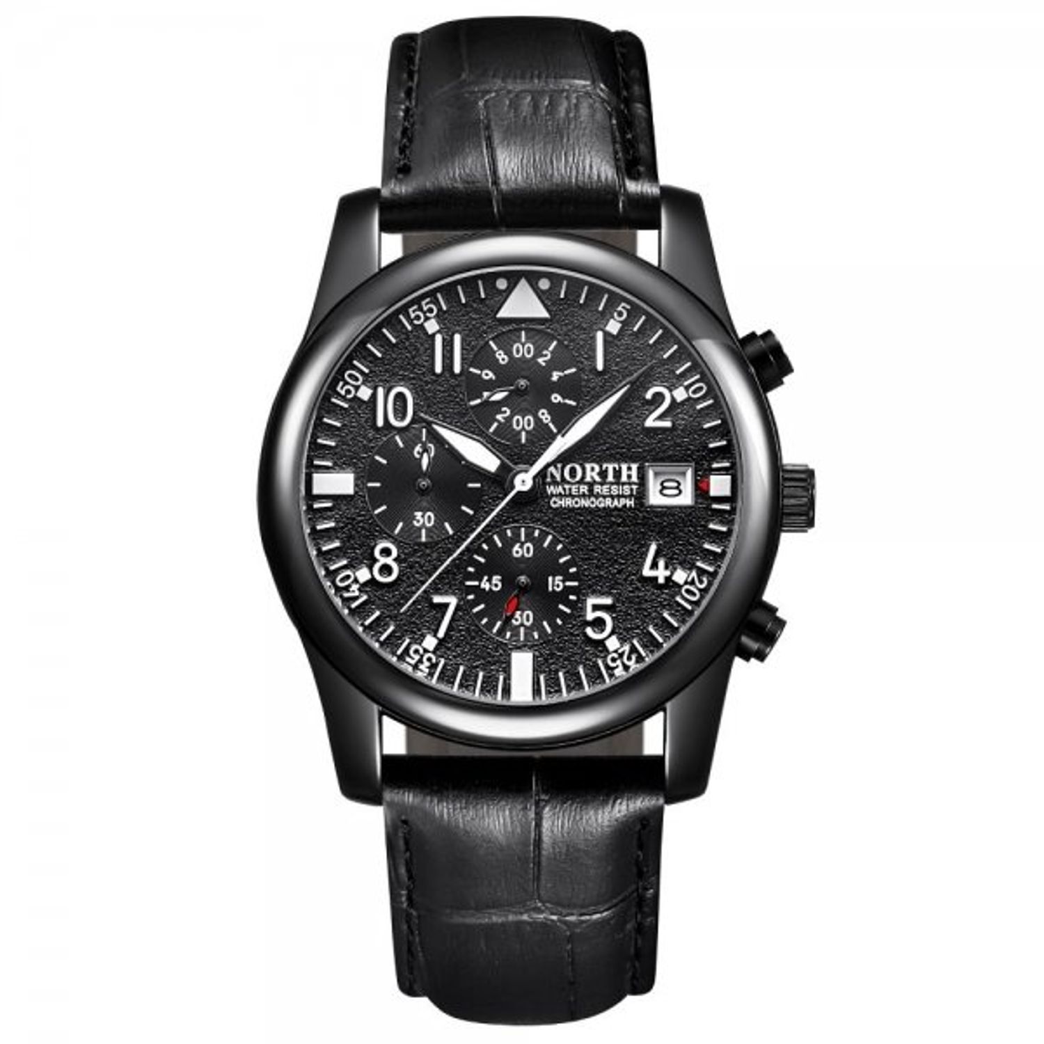 Ceas barbatesc NORTH CS797, curea piele, model elegant fotografia produsului