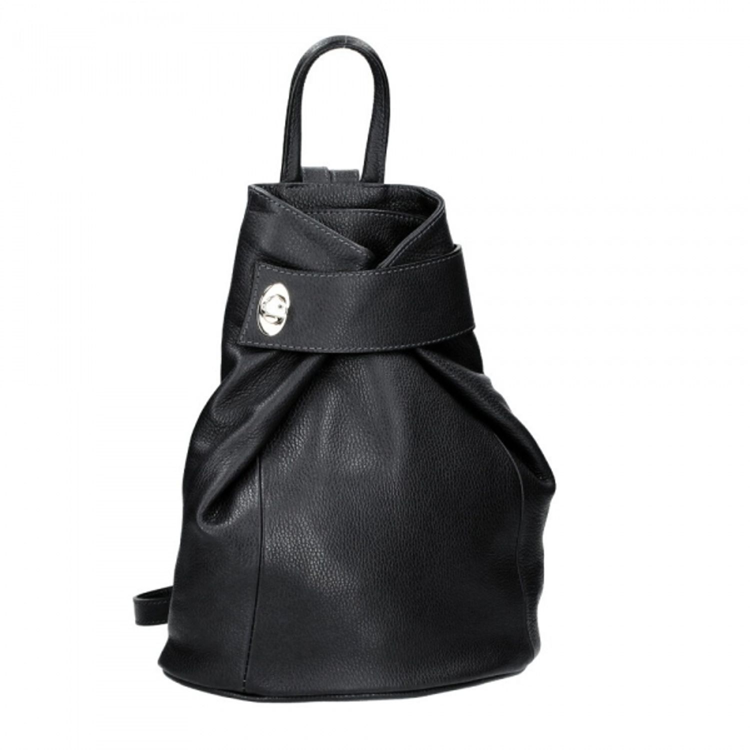 Rucsac pentru dama, Stella GT1492, piele naturala, negru fotografia produsului View 2 L