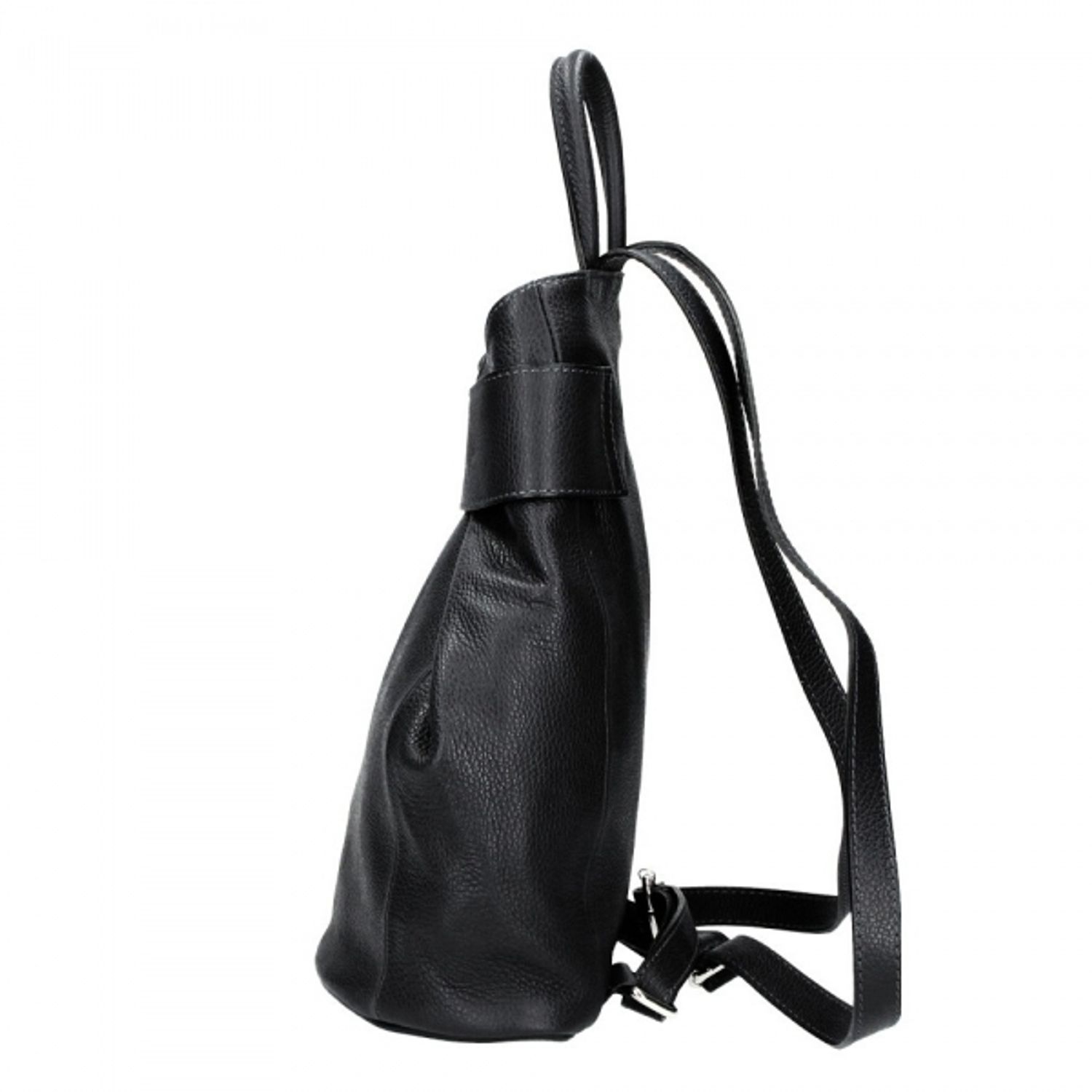 Rucsac pentru dama, Stella GT1492, piele naturala, negru fotografia produsului View 4 L