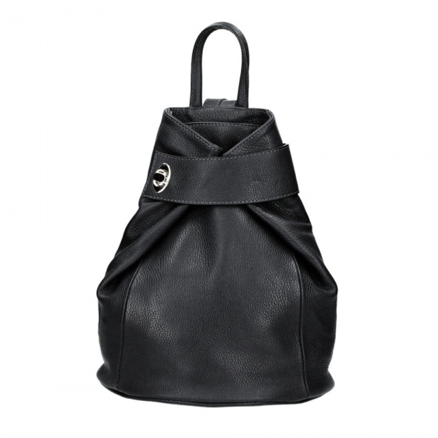 Rucsac pentru dama, Stella GT1492, piele naturala, negru fotografia produsului