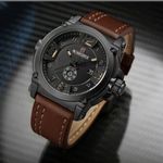 Ceas barbatesc Naviforce, CS1217, curea piele, model maro fotografia produsului View 3 S