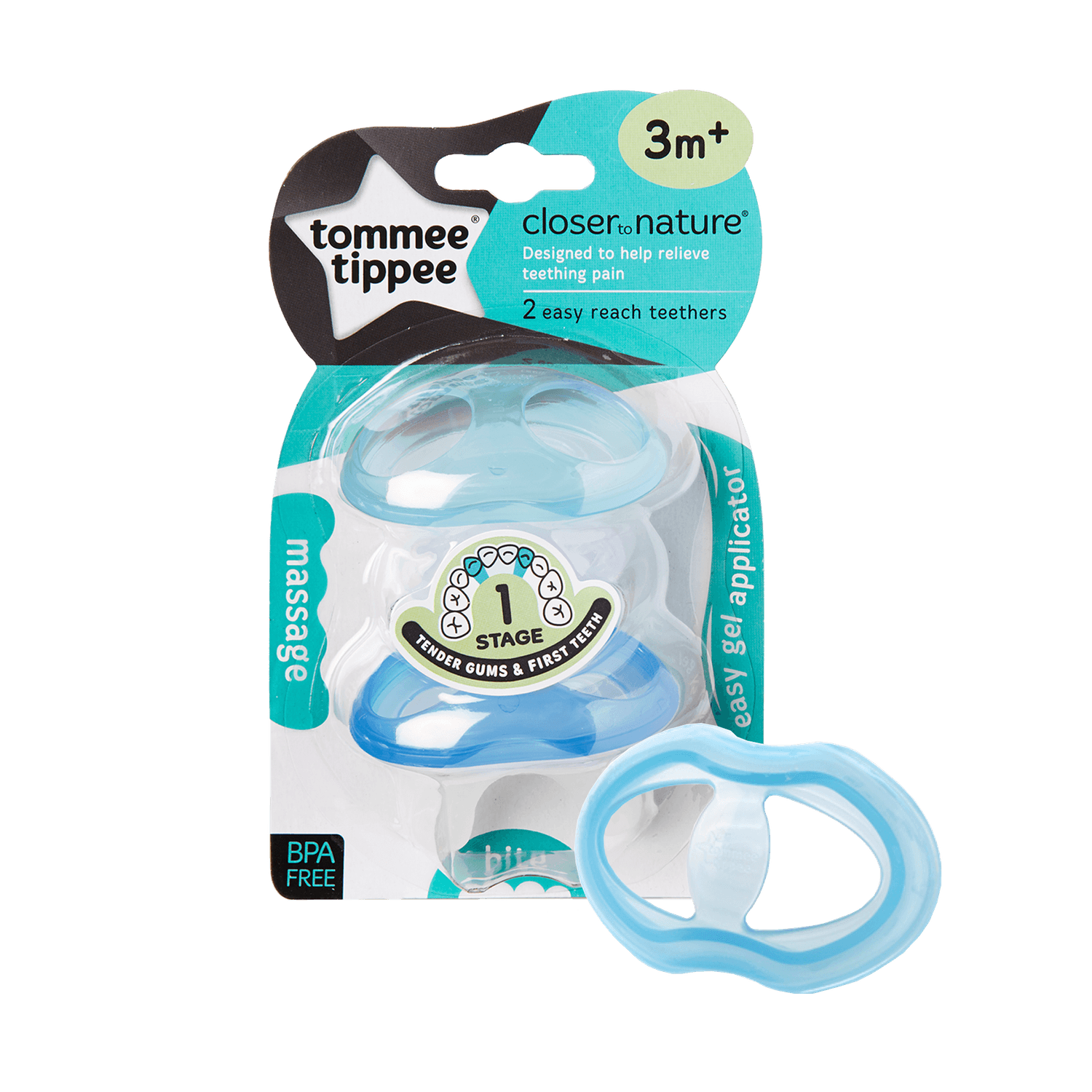 Inel Gingival, Tommee Tippee, Etapa 1, Albastru fotografia produsului