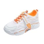 Pantofi sport dama AD36, model alb / orange, AD36-36 fotografia produsului