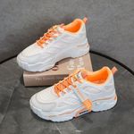 Pantofi sport dama AD36, model alb / orange, AD36-36 fotografia produsului View 3 S