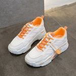 Pantofi sport dama AD36, model alb / orange, AD36-36 fotografia produsului View 2 S