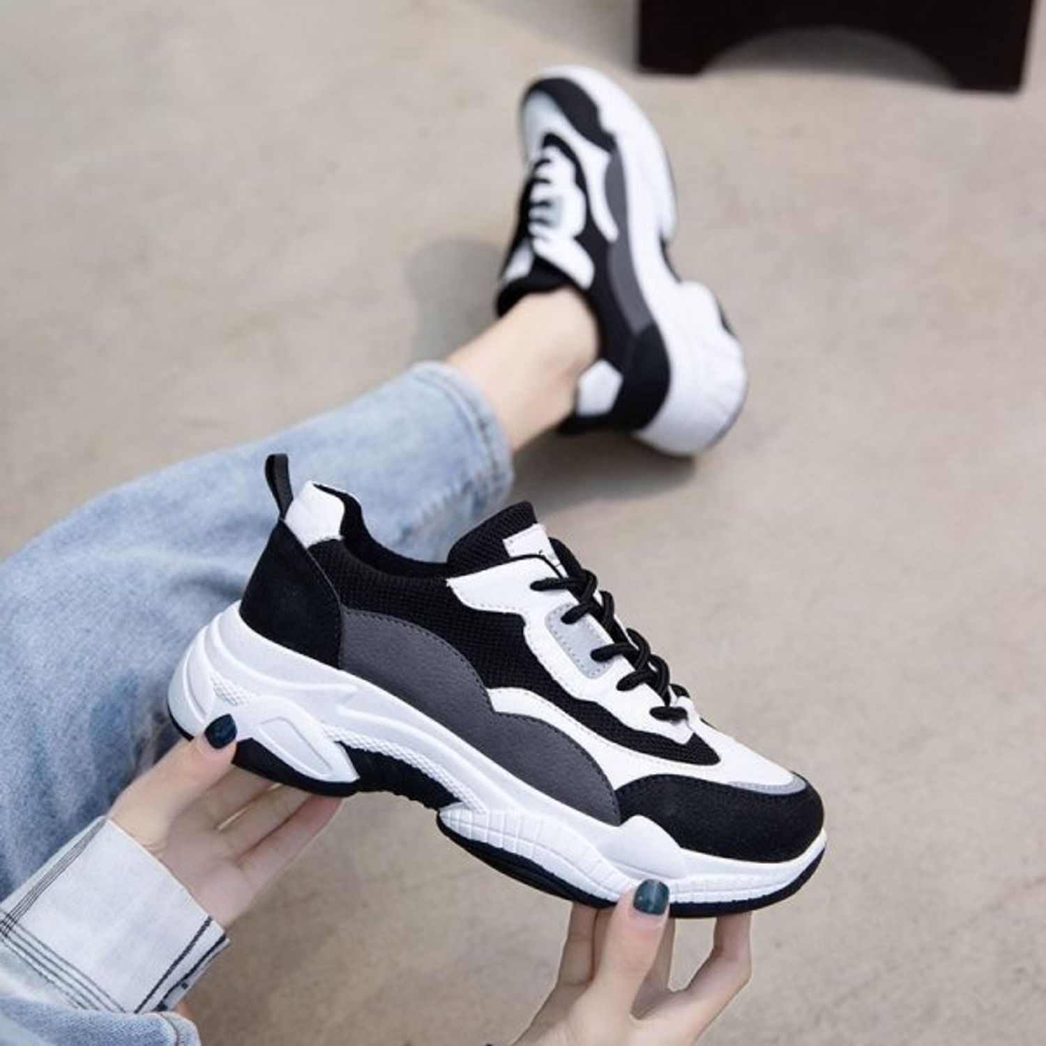 Pantofi sport dama AD58, model gri, AD58-40 fotografia produsului View 2 L