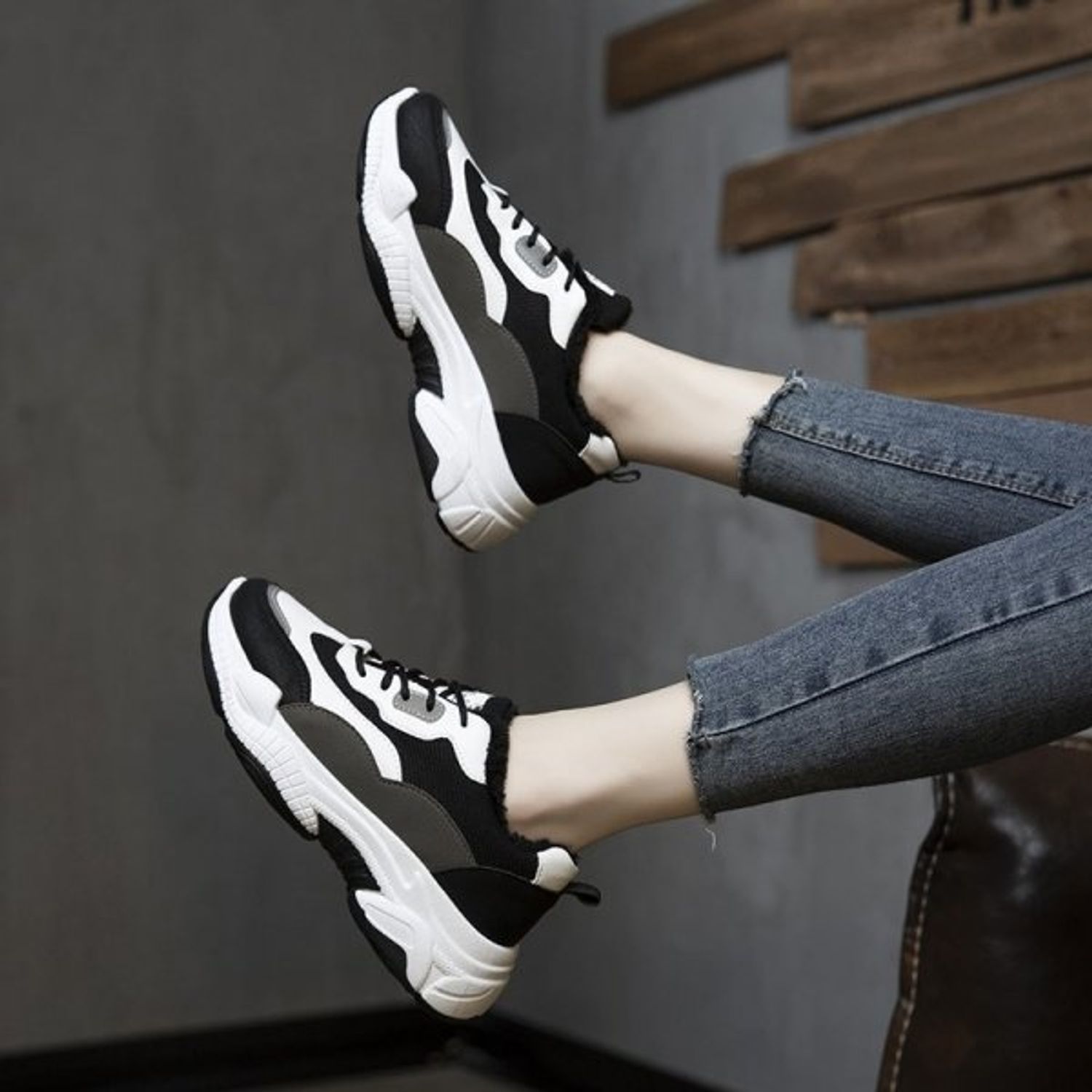 Pantofi sport dama AD58, model gri, AD58-40 fotografia produsului View 5 L