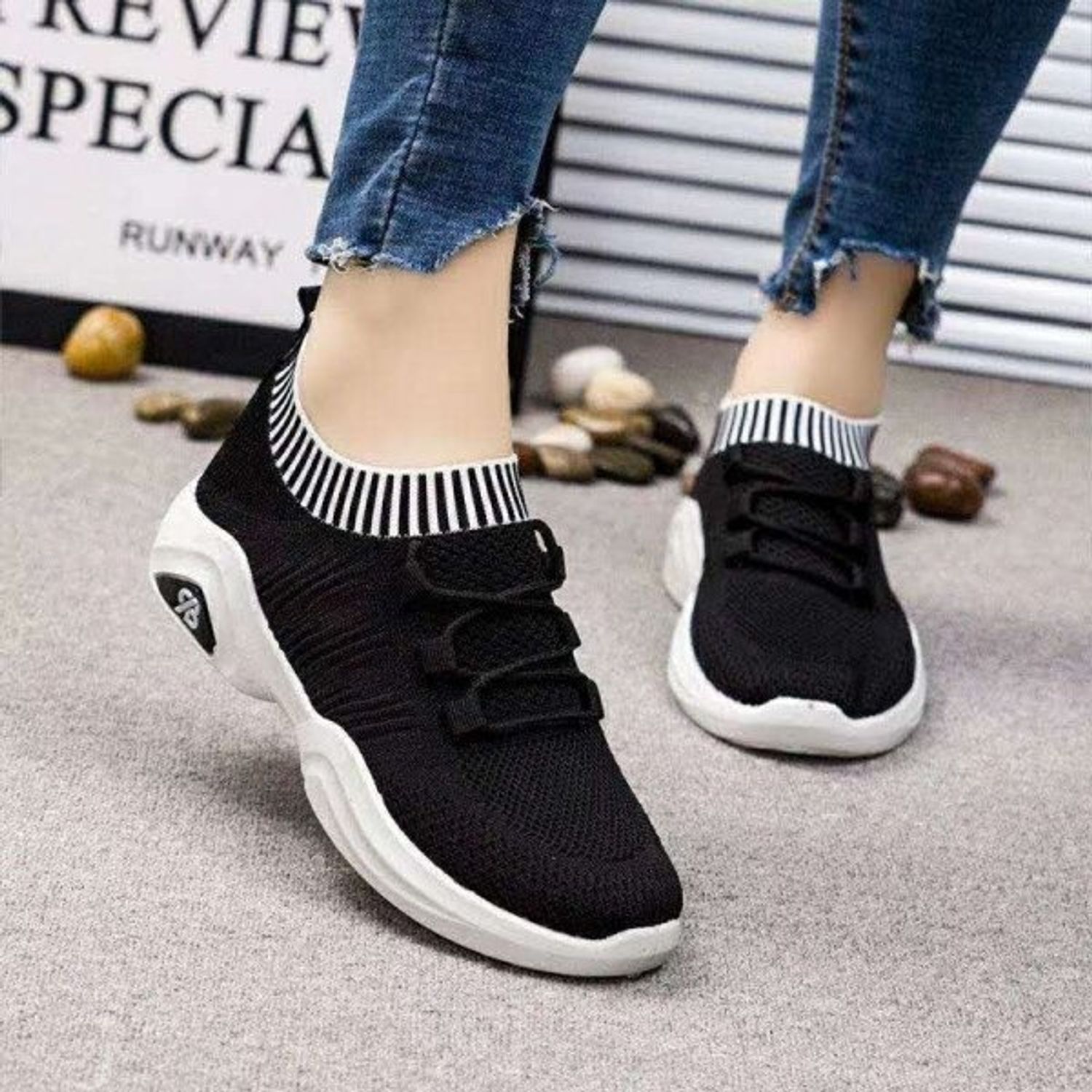 Pantofi sport dama AD22, model negru, AD22-36 fotografia produsului View 3 L