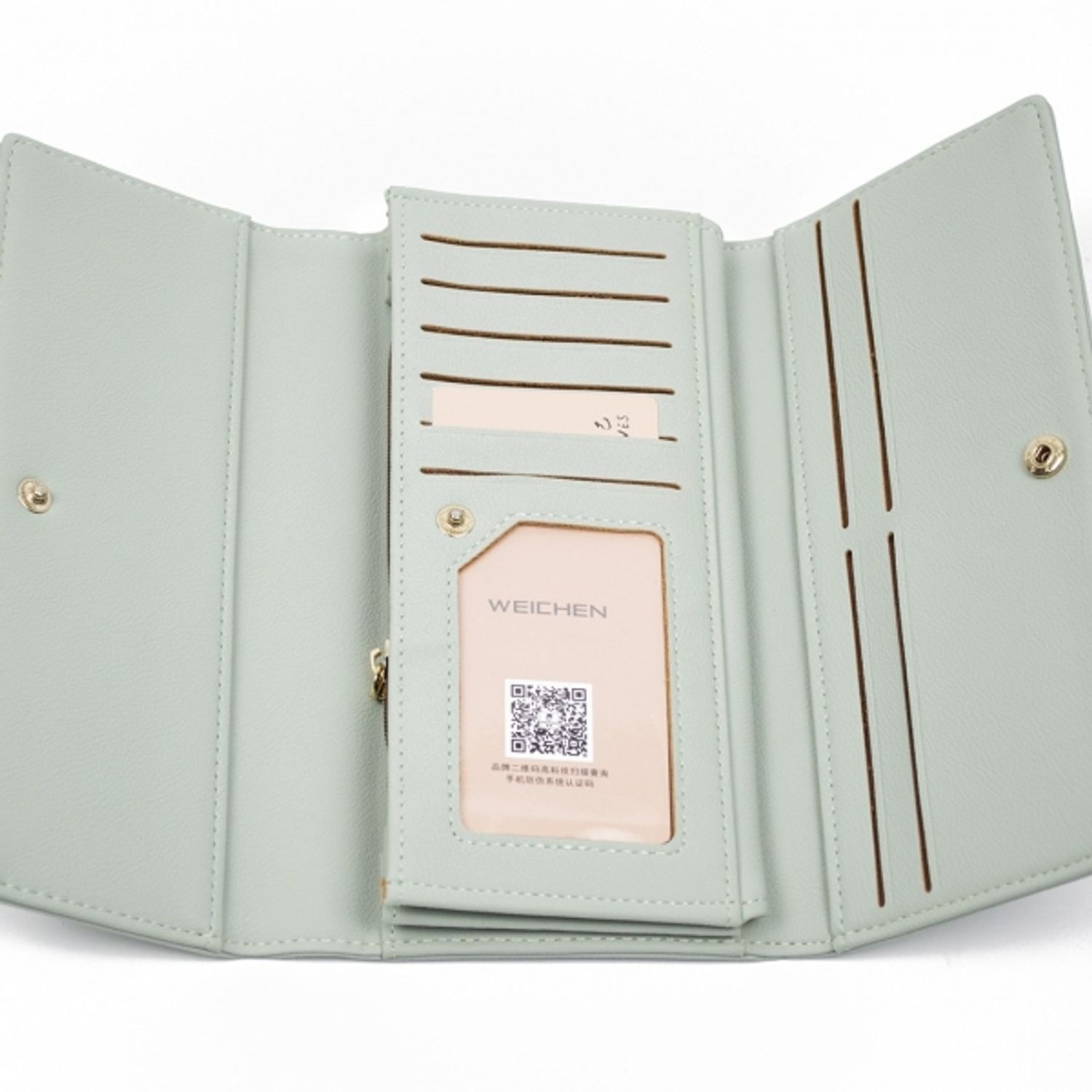 Portofel dame, Perfect For You PT302, verde mint fotografia produsului View 3 L