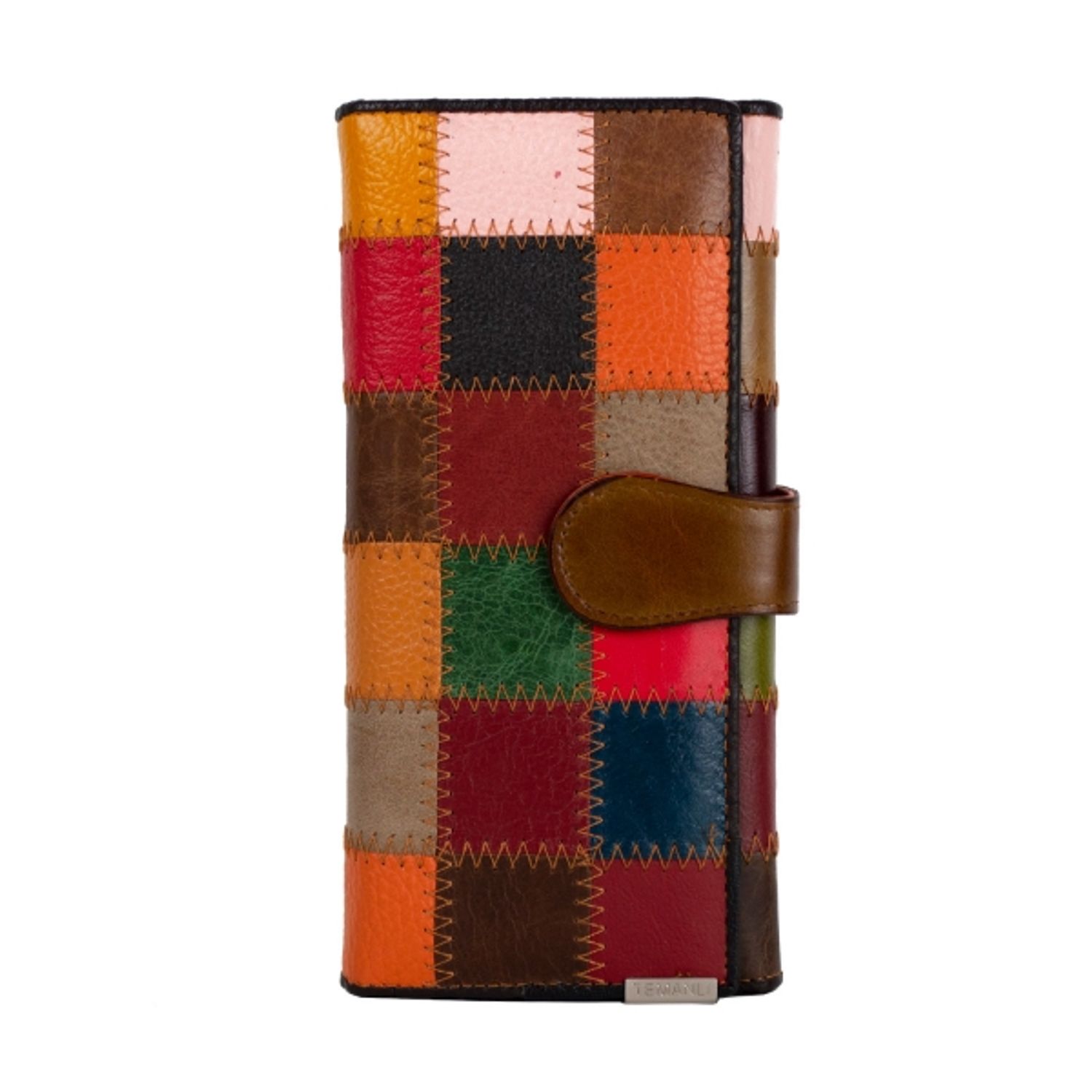 Portofel dama Bailini Miruna PT495, piele naturala, model multicolor fotografia produsului