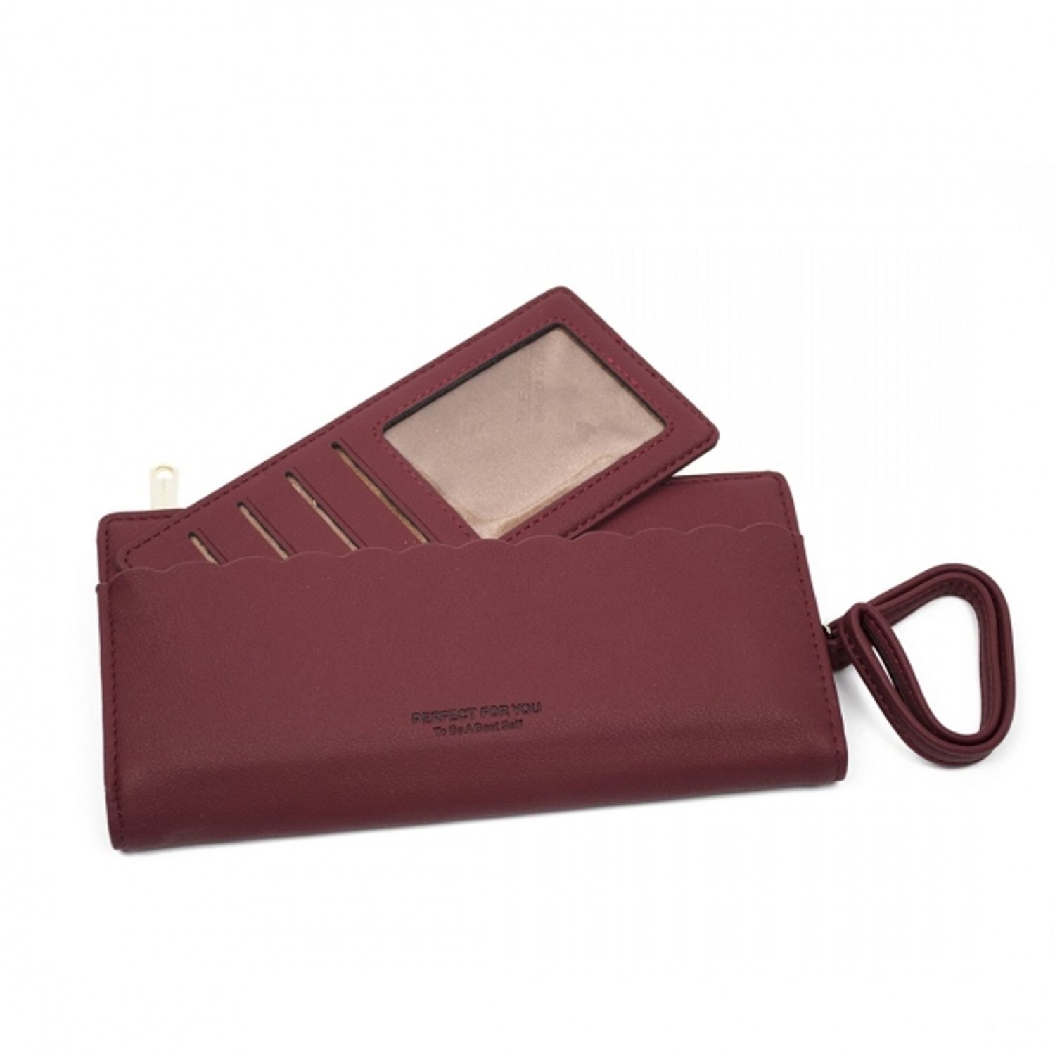 Portofel de dama, Perfect For You PT331, wine red fotografia produsului View 4 L