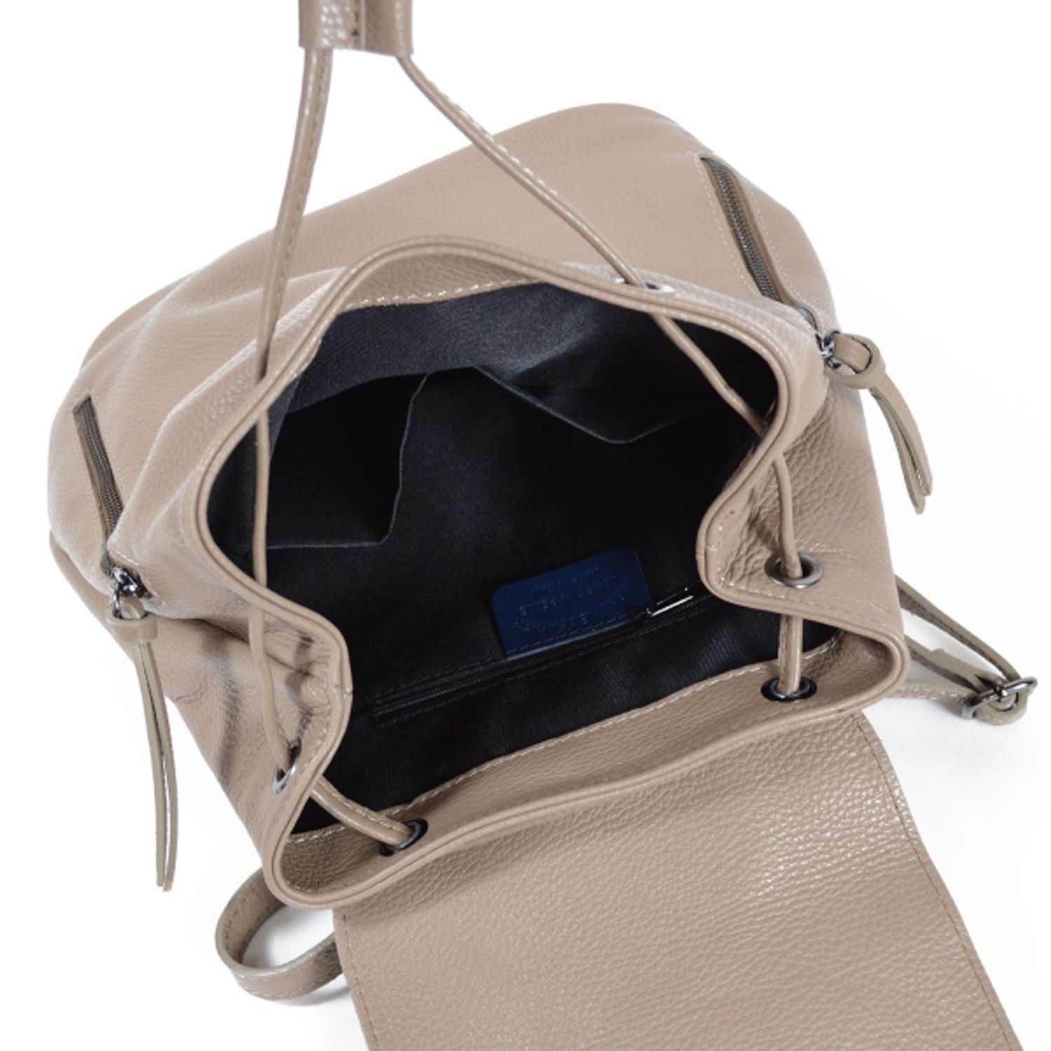 Rucsac dama Zelinda GT1493, piele naturala, taupe fotografia produsului View 2 L