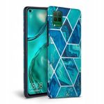 Husa Huawei P40 Lite - Tech-Protect Marble Blue fotografia produsului