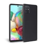 Husa Silicon Samsung Galaxy A41 - Tech-Protect Icon Black fotografia produsului