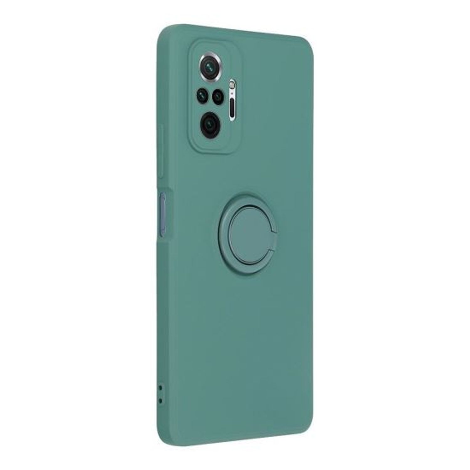 Husa Compatibila cu Xiaomi Redmi 10 - Forcell Silicone Ring Green fotografia produsului
