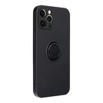 Husa Compatibila cu Apple iPhone 12 Pro Max - Forcell Silicone Ring Black fotografia produsului
