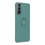 Husa Compatibila cu Samsung Galaxy S21 - Forcell Silicone Ring Green fotografia produsului