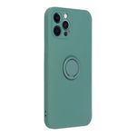 Husa Compatibila cu Apple iPhone 12 Pro Max - Forcell Silicone Ring Green fotografia produsului