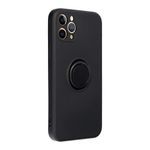 Husa Compatibila cu Apple iPhone 11 Pro - Forcell Silicone Ring Negru fotografia produsului