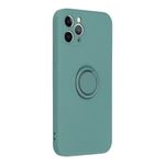 Husa Compatibila cu Apple iPhone 11 Pro - Forcell Silicone Ring Green fotografia produsului