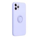 Husa Compatibila cu Apple iPhone 11 Pro - Forcell Silicone Ring Violet fotografia produsului