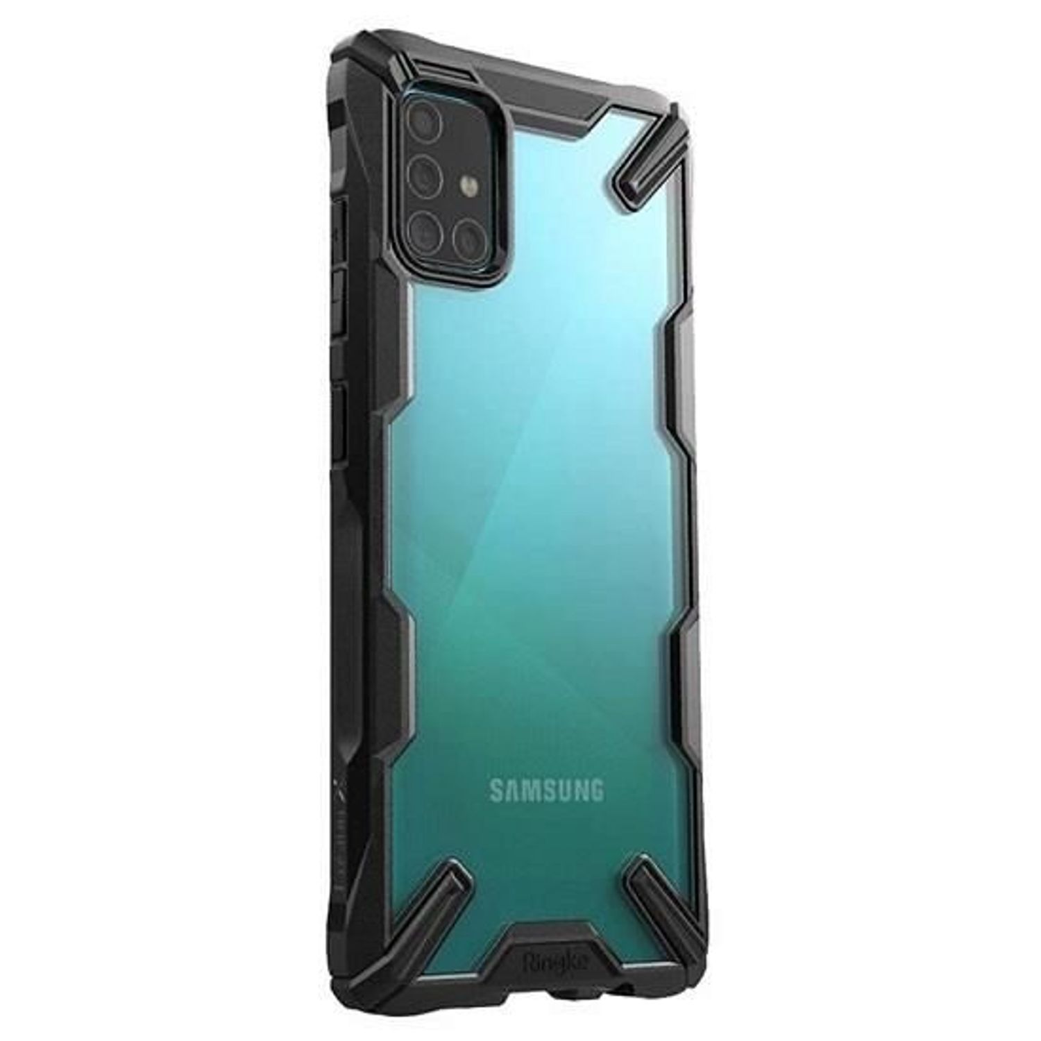 Husa Samsung Galaxy A71 - Ringke Fusion X Negru fotografia produsului
