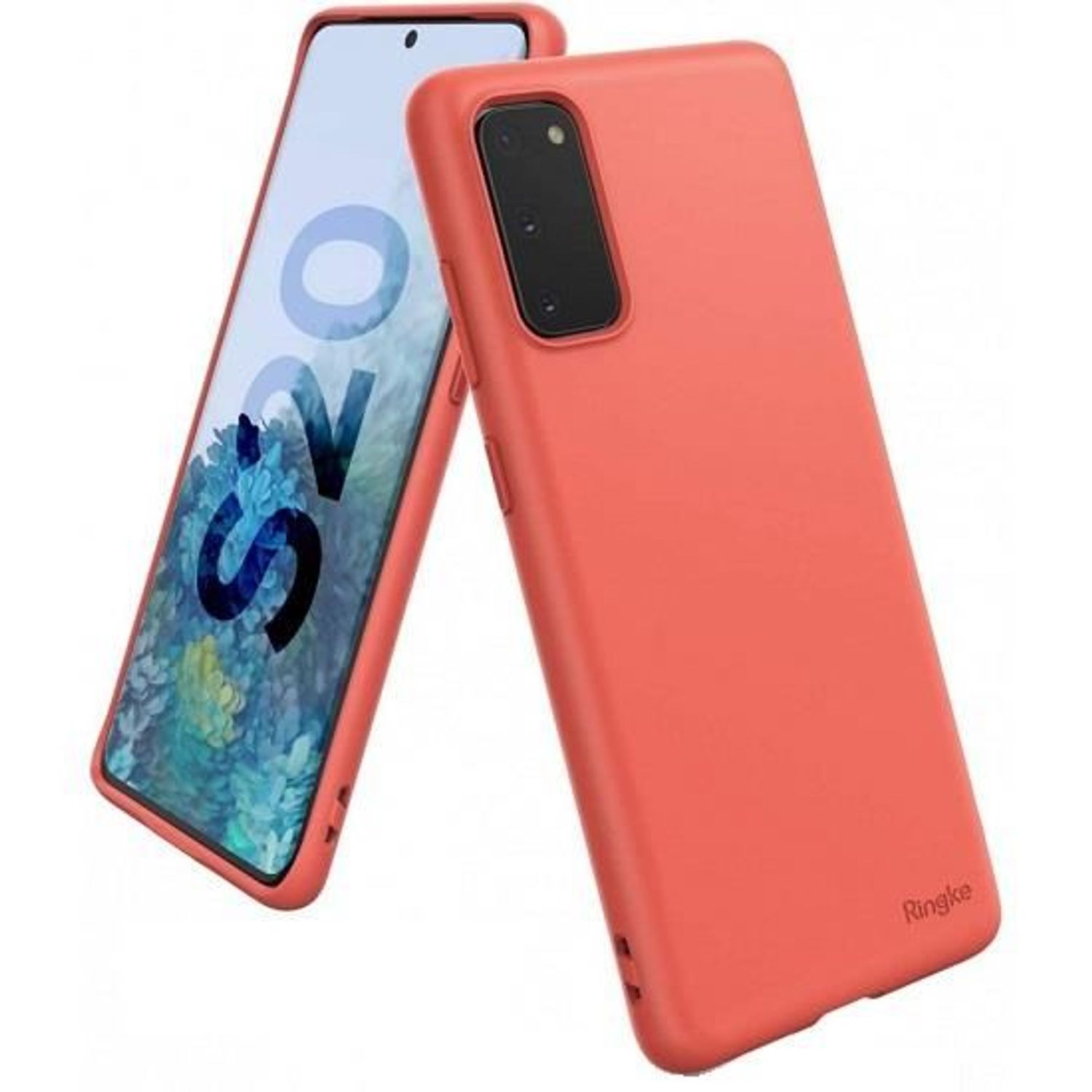 Husa Silicon Samsung Galaxy S20 - Ringke Air S Coral fotografia produsului