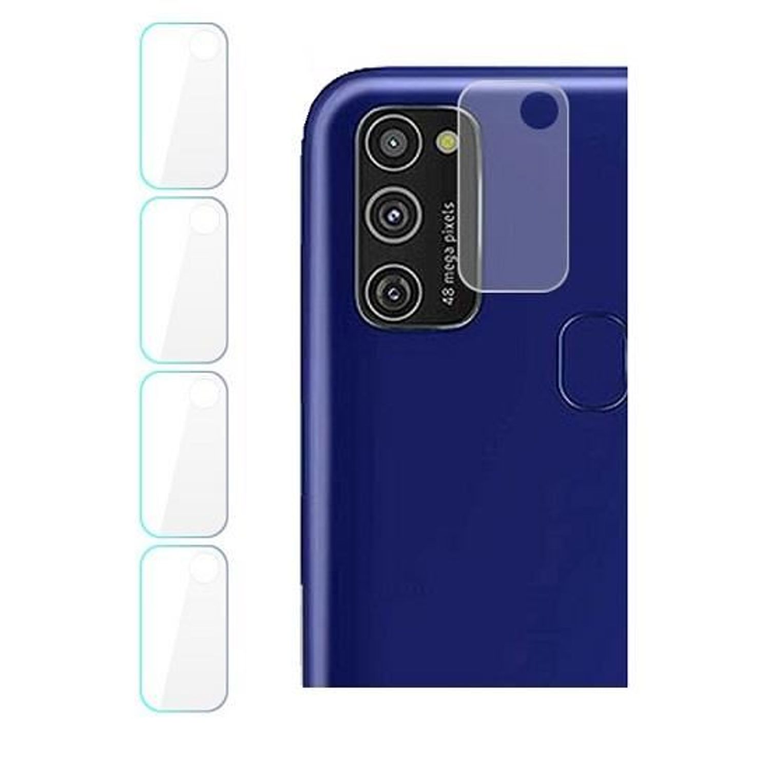 Folie Camera Samsung Galaxy M21 4 Pcs - 3mk Flexible Glass Clear fotografia produsului