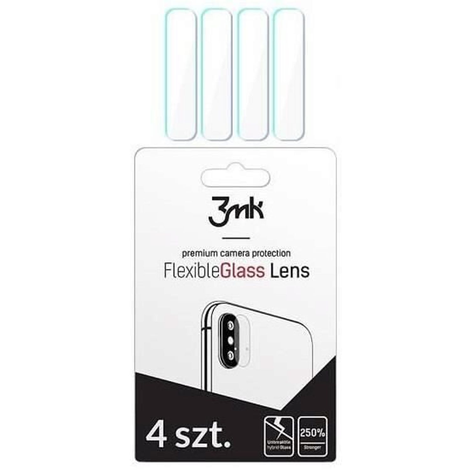 Folie Camera Samsung Galaxy S10 Plus Set 4 Buc - 3mk Flexible Glass Clear fotografia produsului