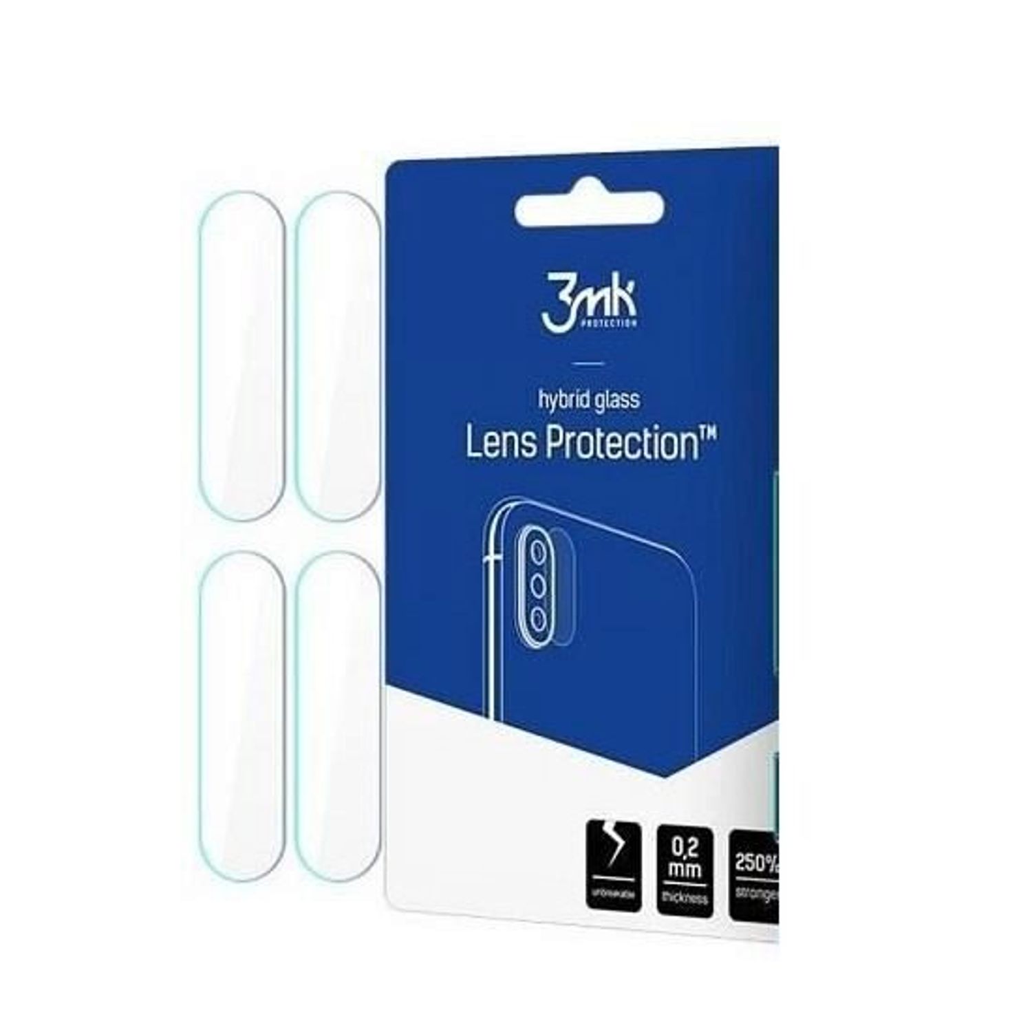 Folie Camera Huawei P40 Lite E 4 Buc - 3mk Flexible Glass Clear fotografia produsului