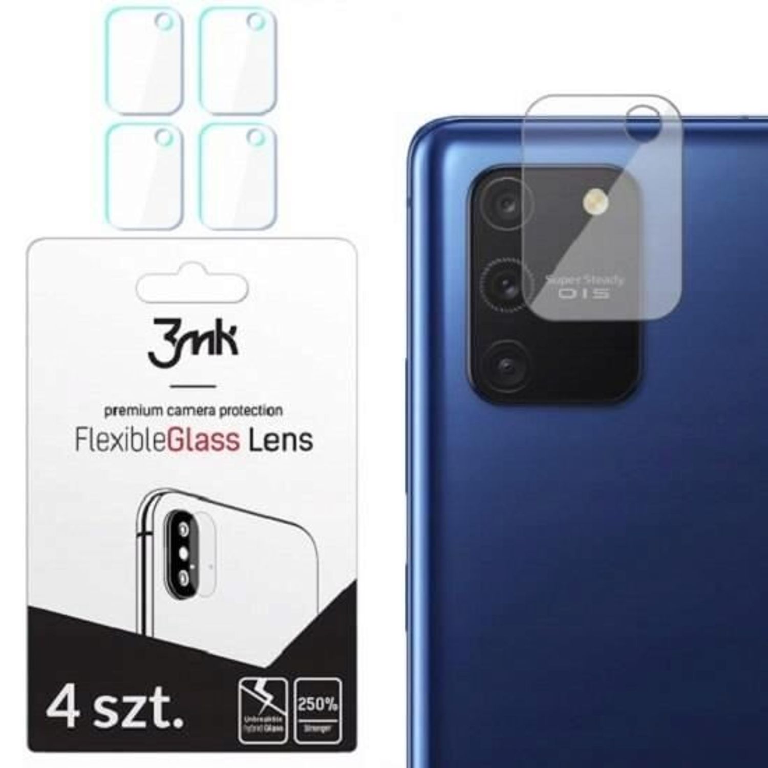 Folie Camera Samsung Galaxy S10 Lite - 3mk Flexible Glass Clear fotografia produsului