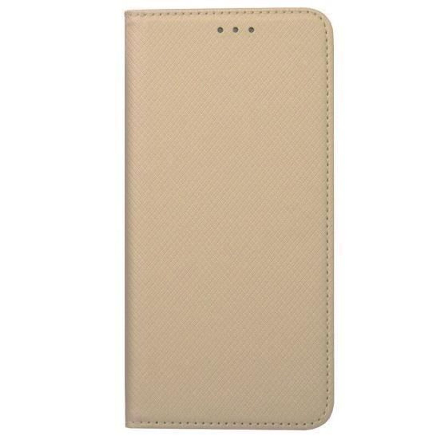 Husa Flip Apple iPhone 12,iPhone 12 Pro - iberry Smart Book Tip Carte Auriu fotografia produsului