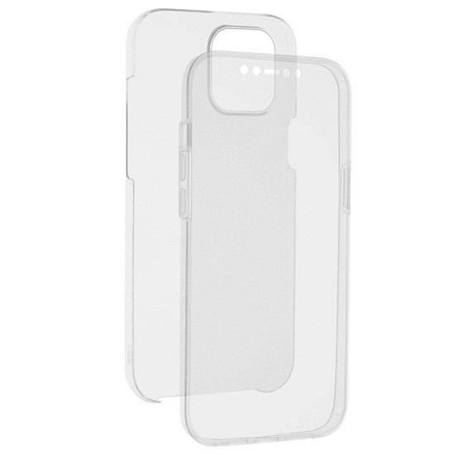 Husa Apple iPhone 12 Pro Max - iberry FullCover 360 TPU/PC Clear fotografia produsului