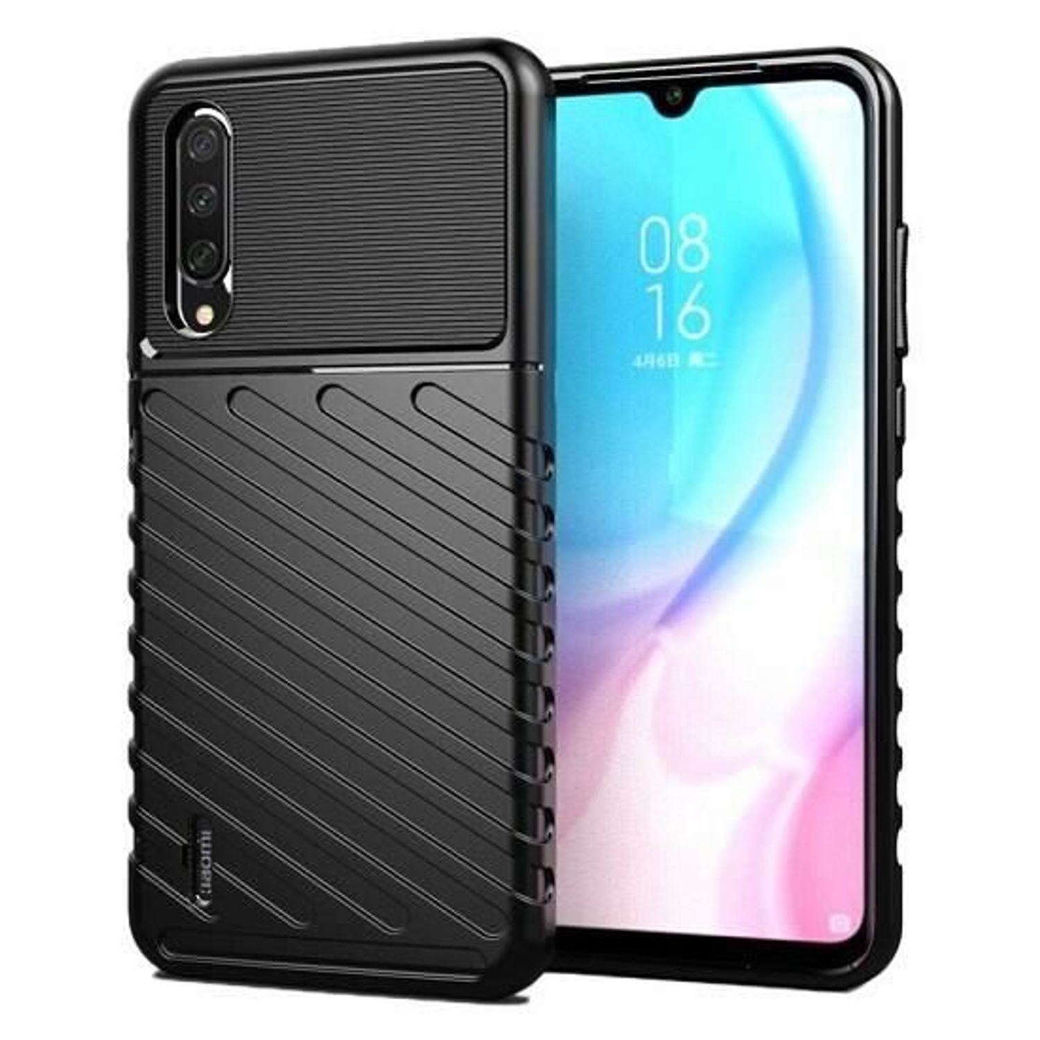 Husa Xiaomi Mi 9 Lite - iberry Thunder TPU Flexibil Negru fotografia produsului