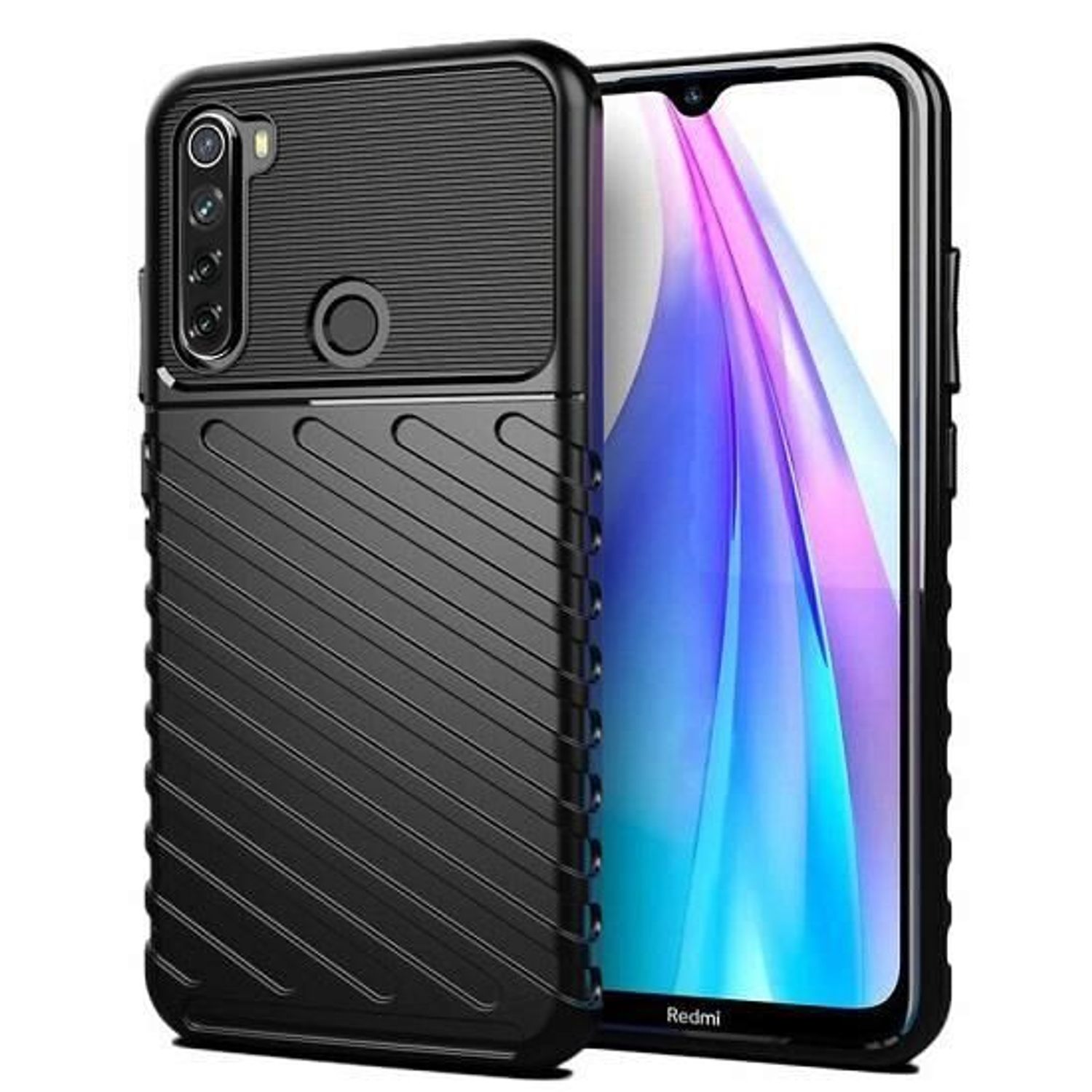 Husa Xiaomi Redmi Note 8T - iberry Thunder TPU Flexibil Negru fotografia produsului