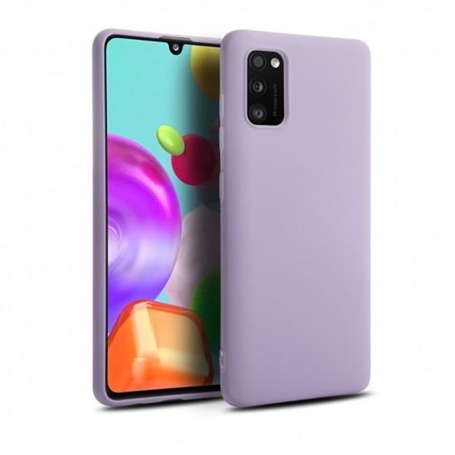 Husa Silicon Samsung Galaxy A41 - Tech-Protect Icon Viole fotografia produsului