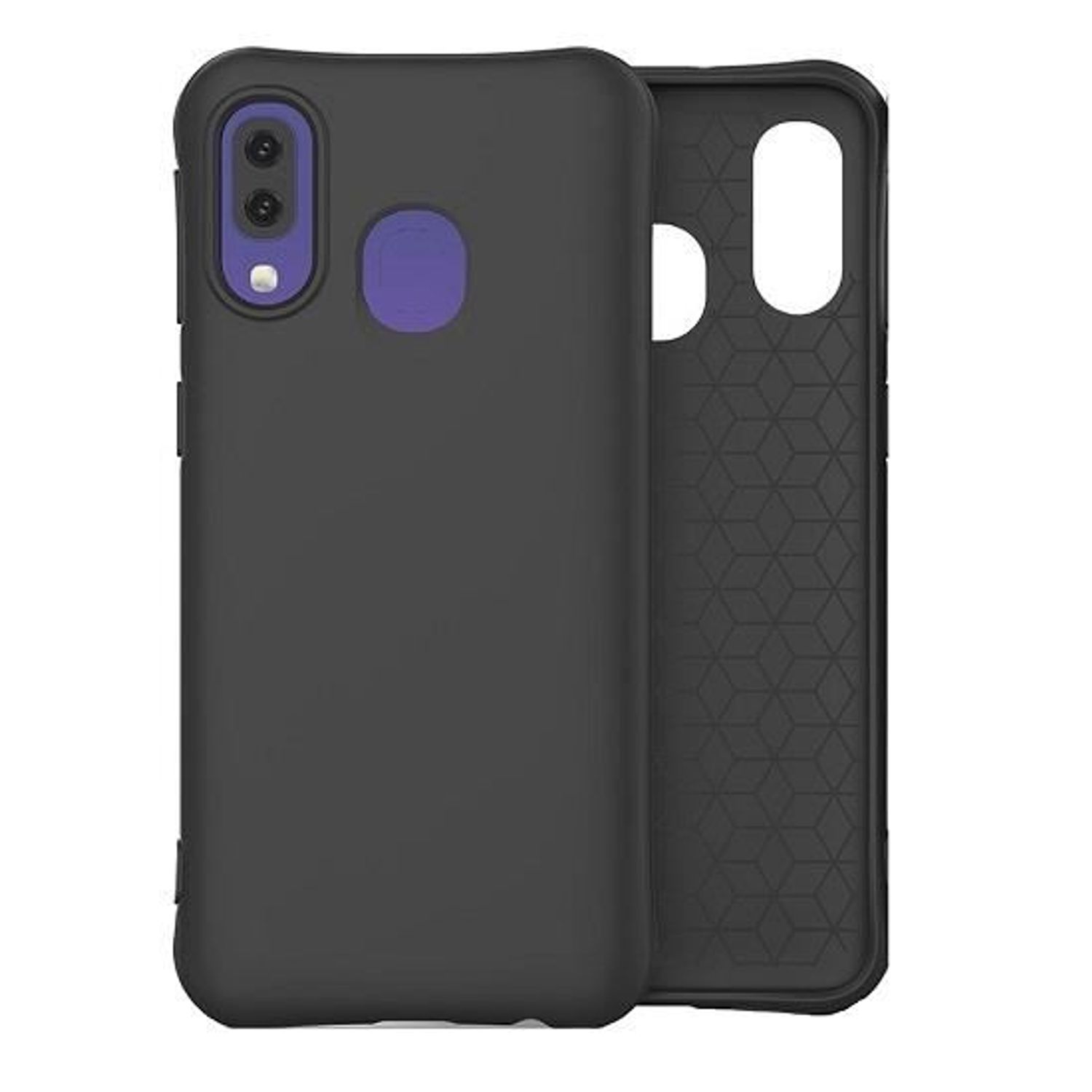 Husa Silicon Samsung Galaxy A40 - iberry Color Soft Negru fotografia produsului