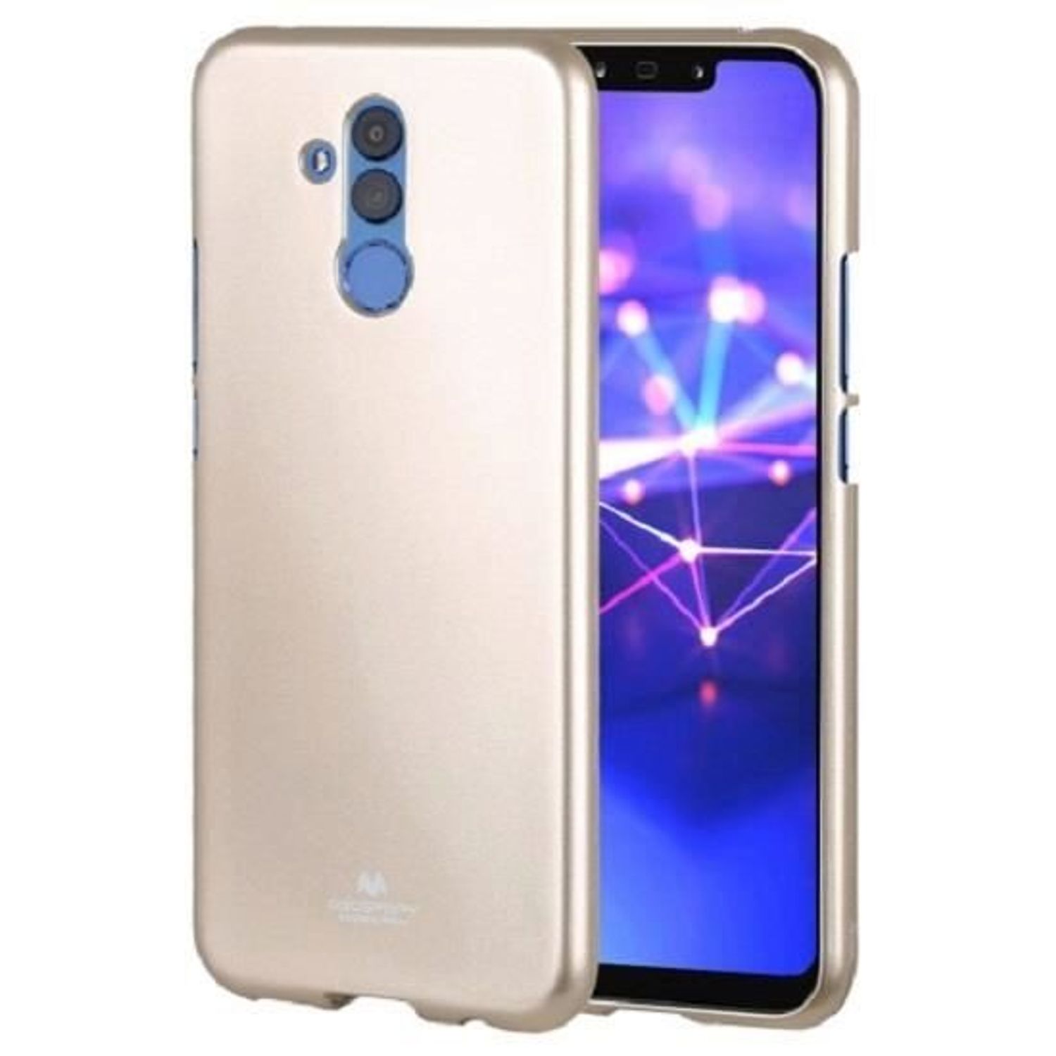Husa Huawei Mate 20 Lite - Mercury TPU Jelly Case Auriu fotografia produsului