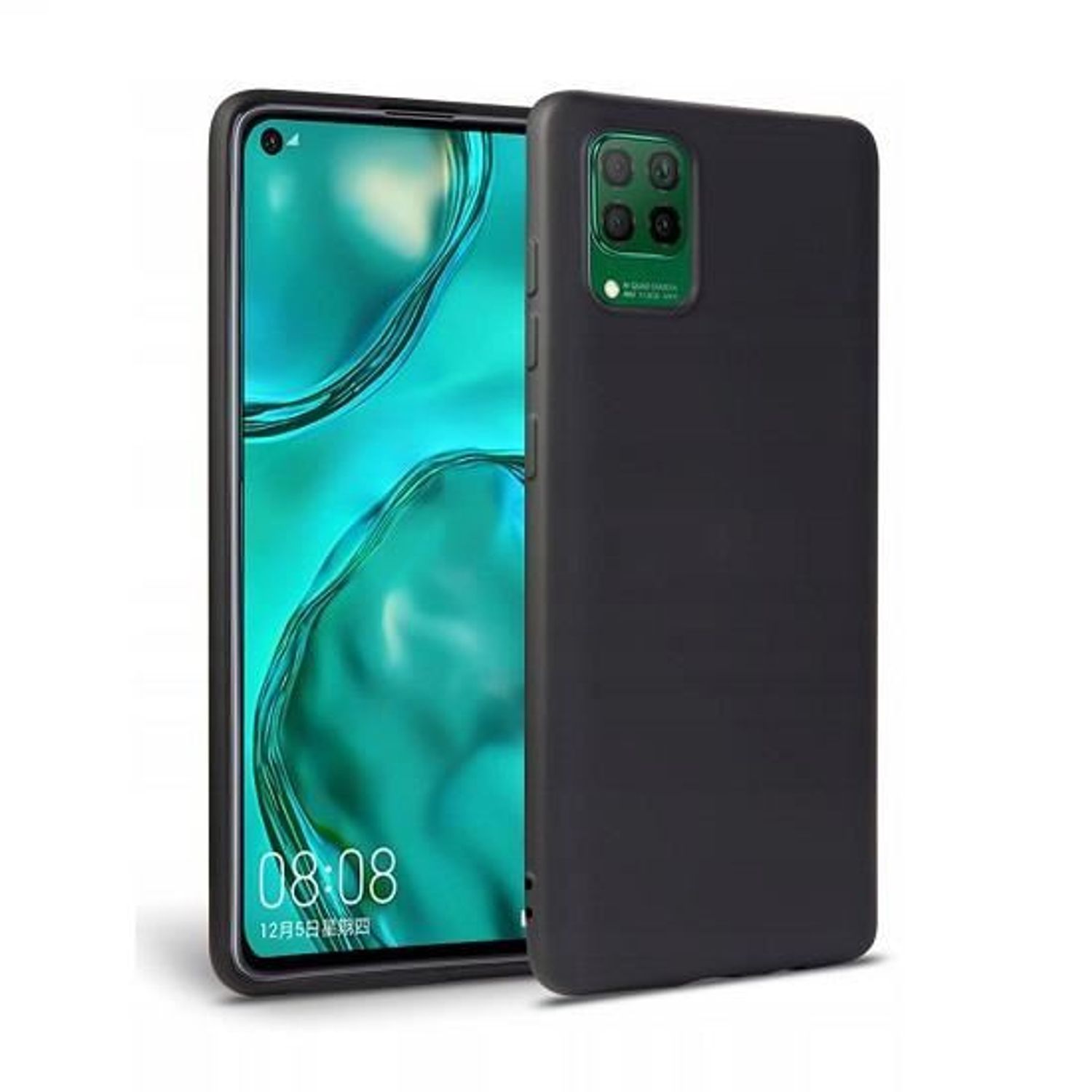 Husa Silicon Huawei P40 Lite - Tech-Protect Icon Black fotografia produsului