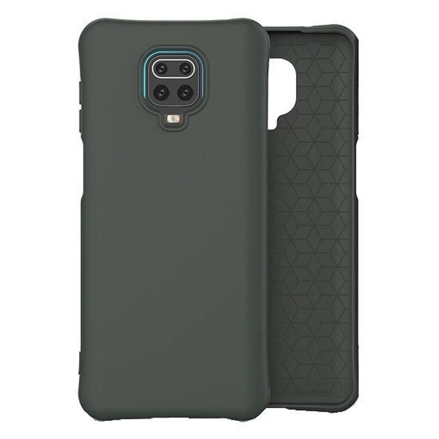 Husa Silicon Xiaomi Redmi Note 9 Pro,Redmi Note 9S - iberry Color Soft Verde Inchis fotografia produsului