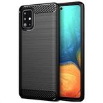 Husa Samsung Galaxy A71 - iberry Carbon Black fotografia produsului