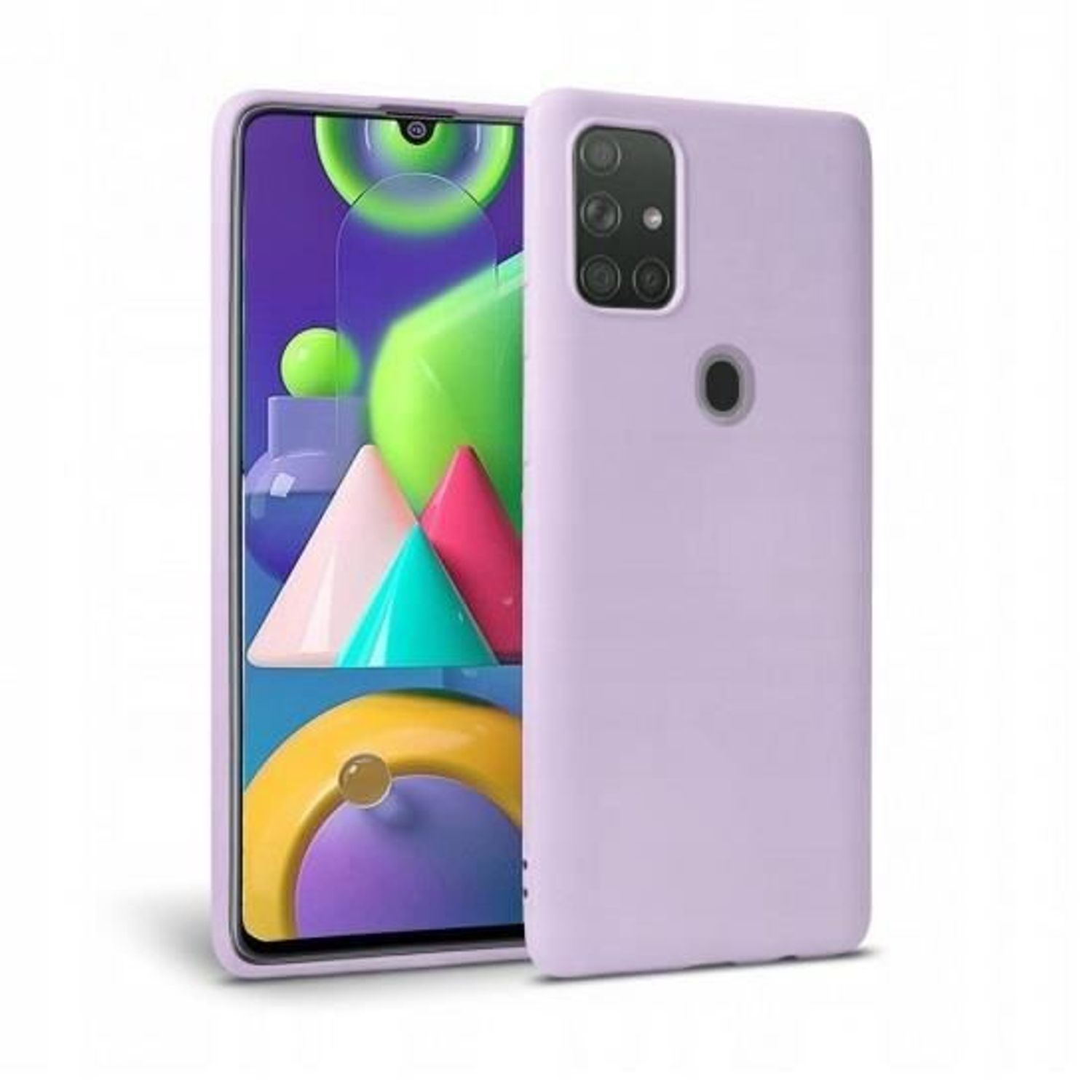 Husa Silicon Samsung Galaxy M21 - Tech-Protect Icon Violet fotografia produsului