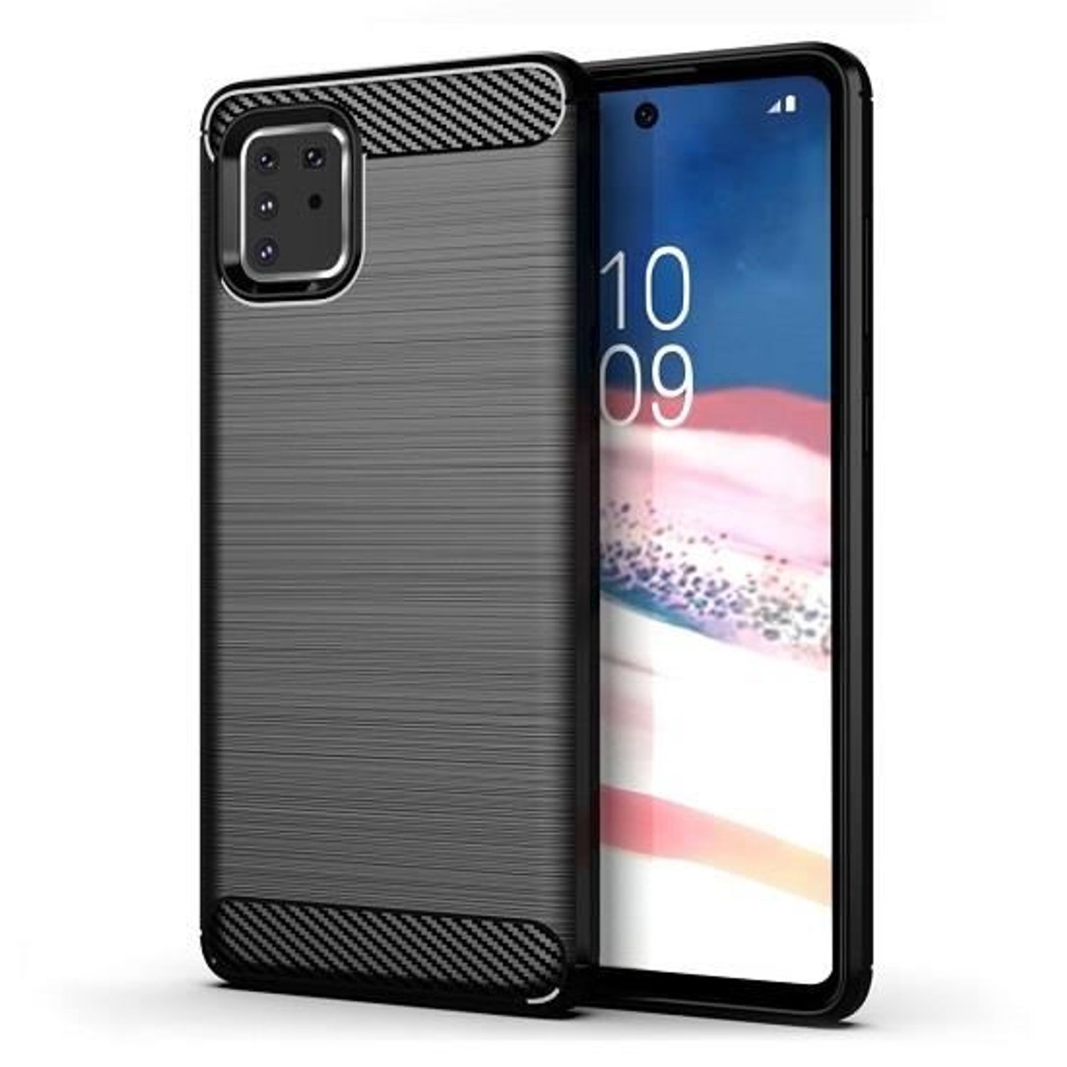 Husa Samsung Galaxy Note 10 Lite - iberry Carbon Negru fotografia produsului