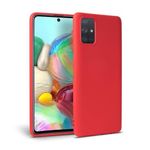 Husa Silicon Samsung Galaxy A51 - Tech-Protect Icon Red fotografia produsului