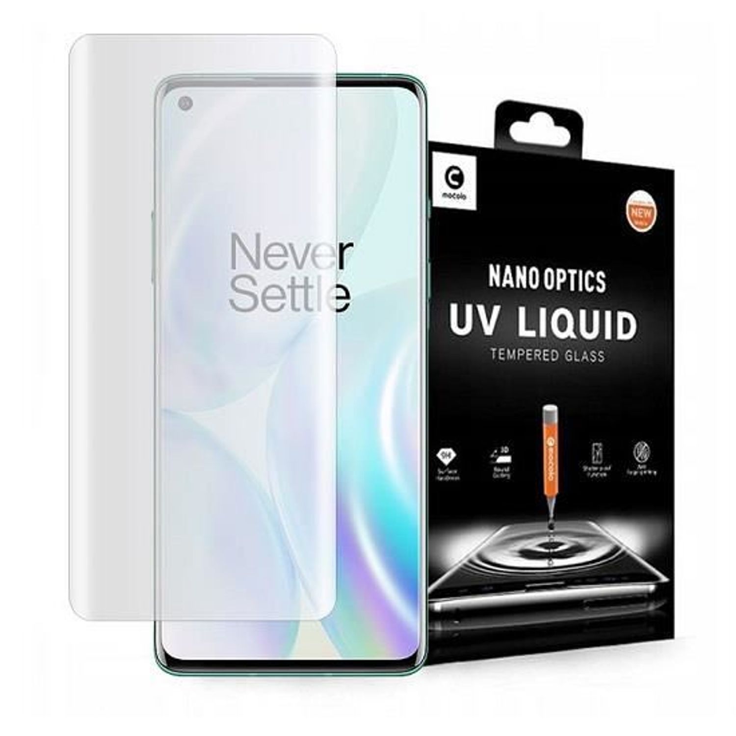 Folie Sticla OnePlus 8 - Mocolo 5D UV Glass Clear fotografia produsului