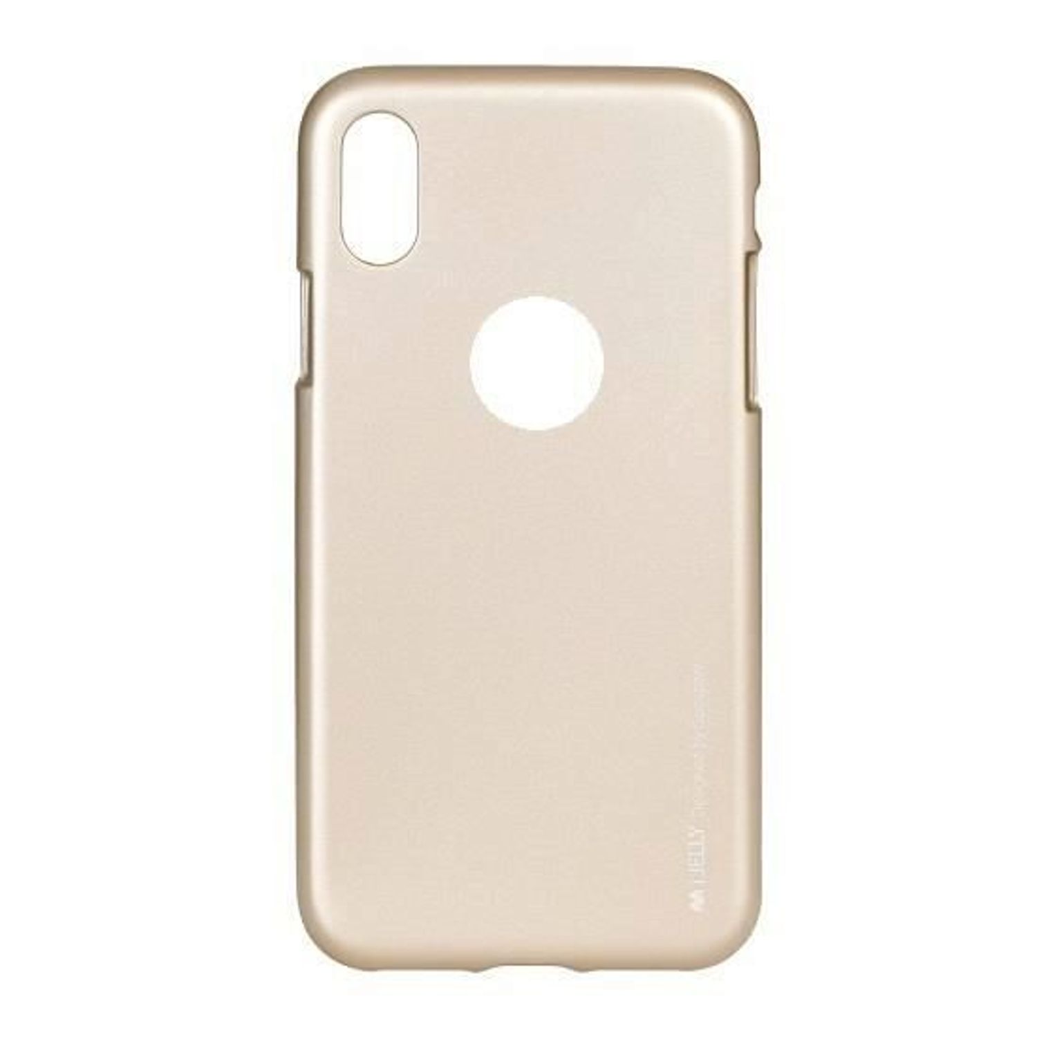 Husa Apple iPhone X,iPhone XS - Goospery TPU i-Jelly Case Gold fotografia produsului