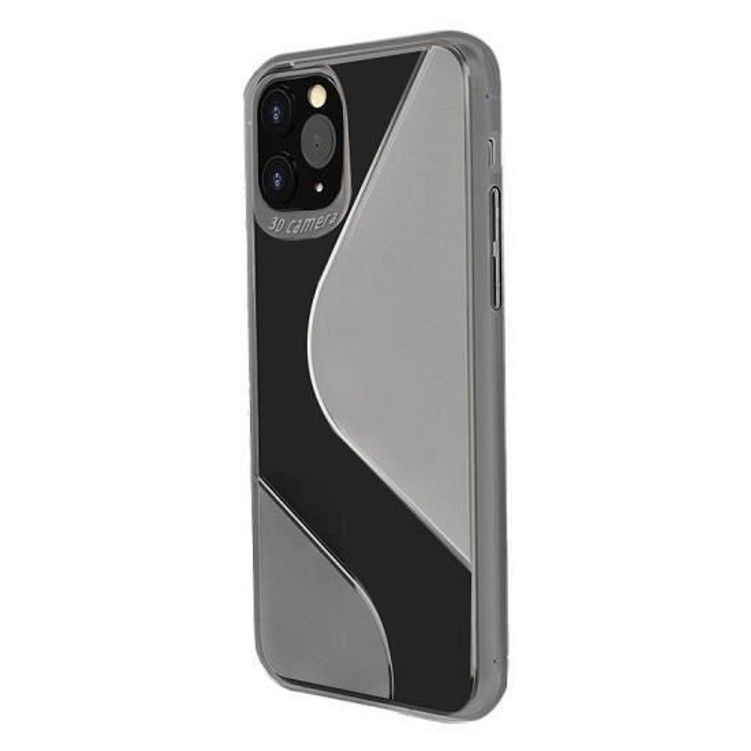 Husa Slicon Pentru Apple iPhone 12 Pro,iPhone 12 - iberry S-Case Negru fotografia produsului