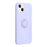 Husa Compatibila cu Apple iPhone 13 Mini - Forcell Silicone Ring Violet fotografia produsului